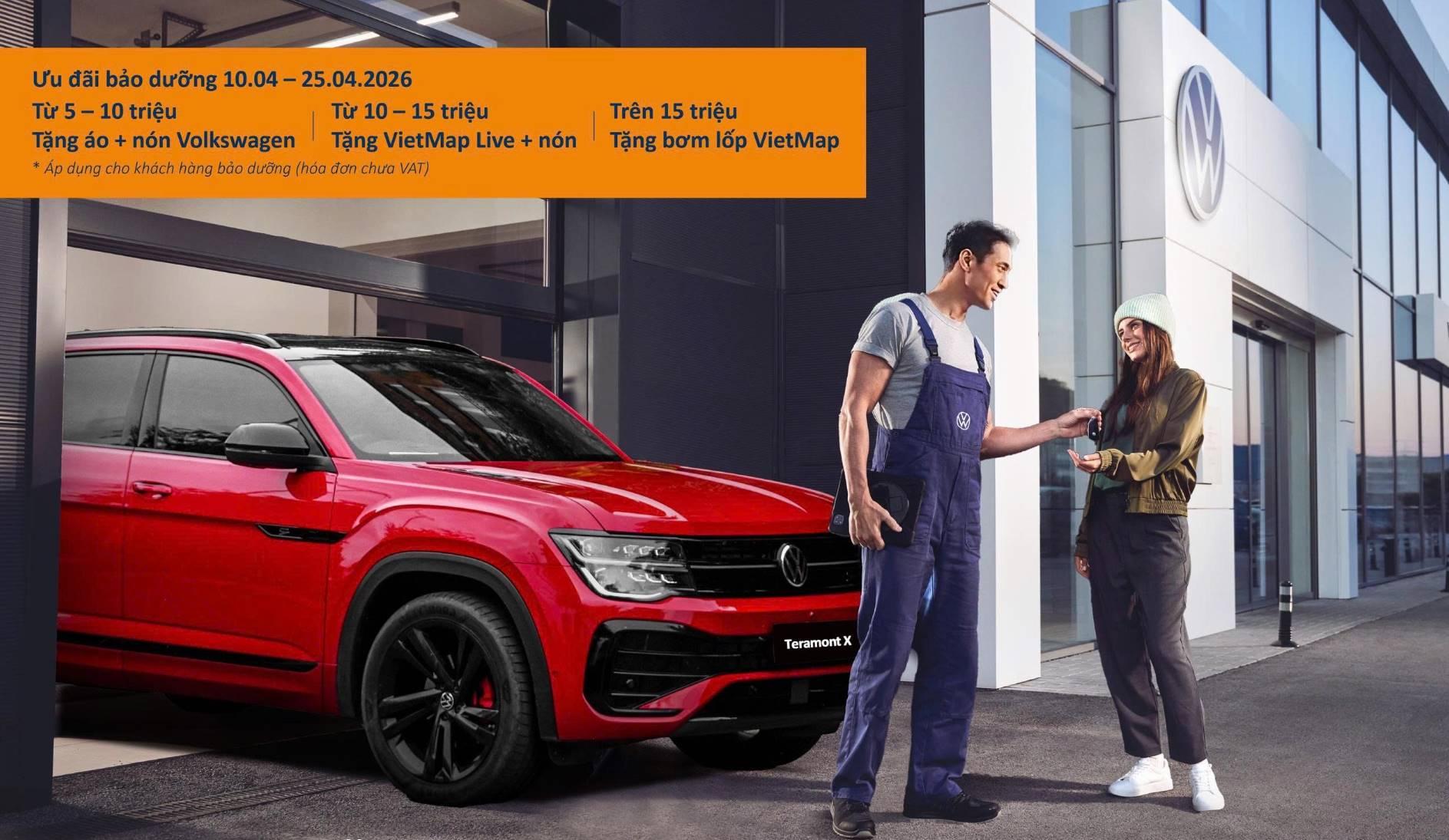 Cùng Volkswagen Service tận hưởng hành trình tự do